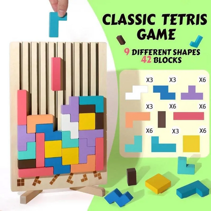 Montessori Wooden Tetris